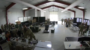 Ohio Homeland Response Force (HRF) Tactical Operations Center Setup (Time-lapse)