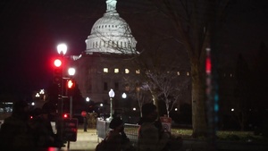 Army National Guard works the U.S. Capitol