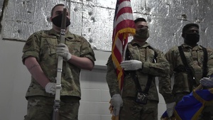 WPAFB Honor Guard practice and performance b-roll