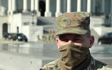 National Guard Military Police Secure a Peaceful Transfer of Power in D.C.