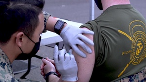 B-Roll: Pendleton Marines receive COVID-19, influenza vaccines
