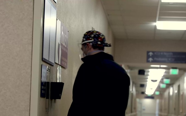 Air Force internal medicine physician supports local hospital in COVID-19 relief measures