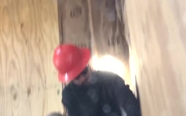 B-Hut energy test site construction B-ROLL