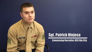 Sgt. Hinjosa, Field Artillery Cannoneer to Canvassing Recruiter