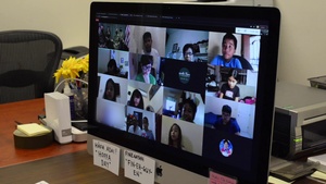 Deployed Airmen host a session for Guam students
