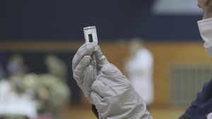 U.S. Marine Corps, Navy Personnel Receive Moderna COVID-19 vaccine (B-Roll)