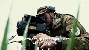 Norwegian troops practise calling in air support (MASTER WITH SUBS)