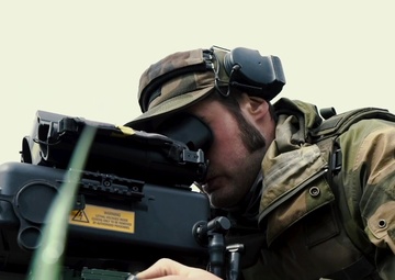 Norwegian troops practise calling in air support (MASTER)