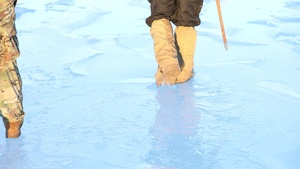 Spartans construct ice bridge
