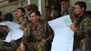 2021 Command Sgt. Maj. Jack L. Clark, Jr. U.S. Army Best Medic Competition land navigation course