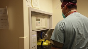 1st Lt. Fernando Echeona Cares for COVID-19 patients at Adventist Health White Memorial Hospital