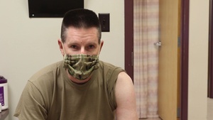 First Army Chief of Staff, Col. John P. Maier, Recieves The COVID-19 Vaccine