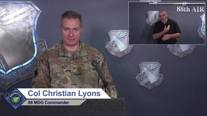 Wright-Patterson AFB Coronavirus Situation Update Live Town Hall