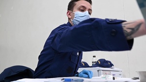 B-Roll: MDNG Supports Coast Guard Yard with COVID-19 Vaccinations