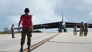 Barksdale B-52s arrive to Guam B-ROLL