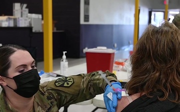 AZ National Guard Soldiers administer COVID-19 vaccines in Gila County