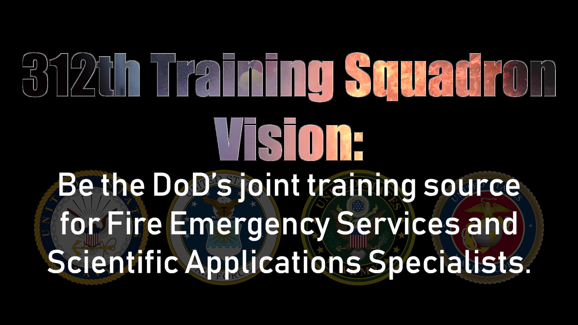 The 312th Training Squadron, a part of the 17th Training Group has a diverse mission.  They Train, Develop, and Inspire warriors to deliver Fire Emergency Services and Nuclear Treaty Monitoring for the DOD and our international partners.
