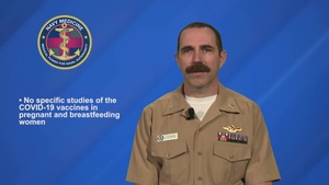 Are the COVID-19 vaccines safe for pregnant or breastfeeding women? Cmdr. Brian Legendre