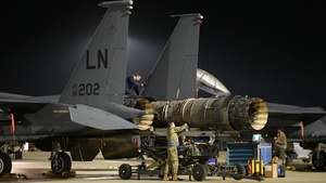 Night Operations at RAF Lakenheath:  AMXS and Aircraft Recovery B-Roll