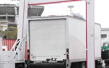 B-Roll - CBP Vehicle and Cargo Inspection System (VACIS) at Super Bowl LV