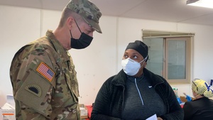 B-roll: Gen. Hokanson vaccination site visit