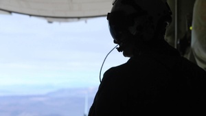 B-Roll of Marines flying over Twentynine Palms, California