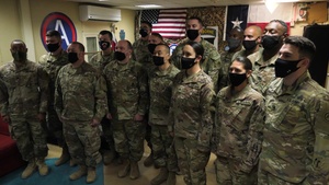Soldiers Watch Super Bowl LV