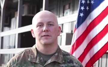 SSG Anthony Devick, Van Meter, IA, gives Valentine's Day shoutout