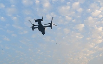 Air Force CV-22 Osprey take off