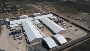 B-Roll of Temporary Processing Facility in Donna, Texas