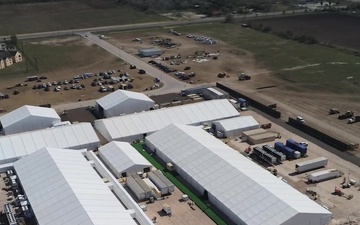 B-Roll of Temporary Processing Facility in Donna, Texas
