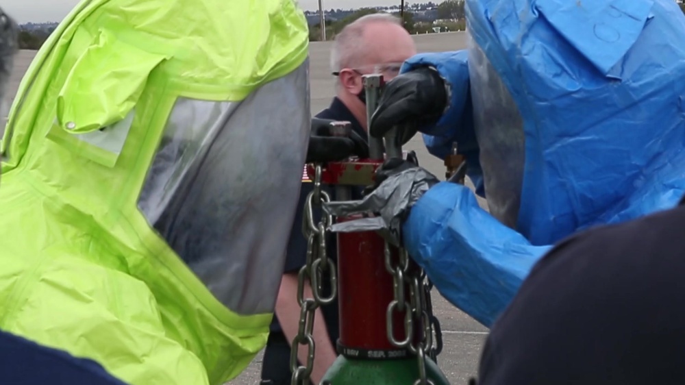 DVIDS Video Firefighter hazmat training