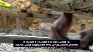 MCIPAC Seabees build bus stops on MCAS Futenma