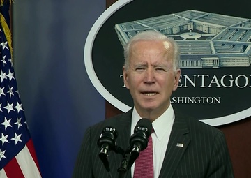 President Biden, Vice President Harris, and the Secretary of Defense Deliver Remarks to Department of Defense Personnel