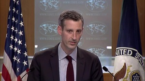 Spokesperson Ned Price leads the Department Press Briefing, at the Department of State