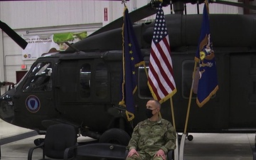 Casing Ceremony for 1st Battalion 168th Aviation, Alaska Army National Guard