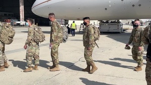 CalOES B-Roll - 299th Brigade Engineer Battalion arrive