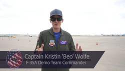 F-35A Demo Team - 301 FW Shoutout