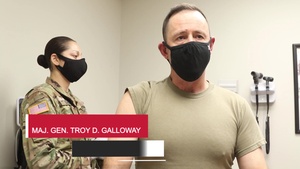 First Army Deputy Commanding General, Maj. Gen. Troy Galloway, Receives The Second COVID-19 Vaccine