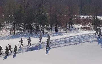 Fort McCoy Cold-Weather Operations Course Class 21-04 students conduct field training in snowshoes, Part I