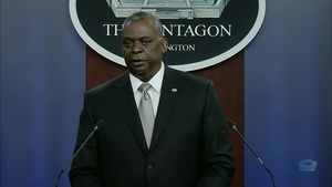 Secretary of Defense Briefs the Media