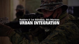 Marine Raiders collaborate with Marines from 1/8 on CQB tactics and SSE