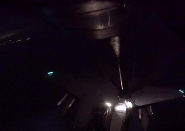 KC-135R Stratotanker refuels F-15E Strike Eagle