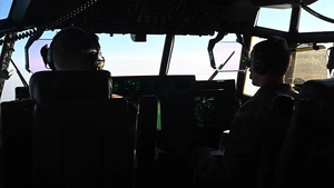 75th Expeditionary Airlift Squadron Conducts Night Airdrop