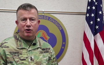 MG Guthrie Discusses Extremism in the Military
