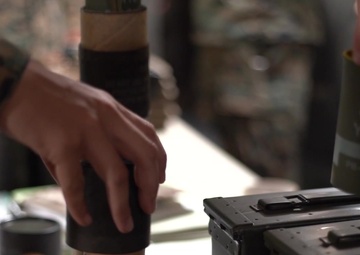 BLT 1/4 Marines, Sailors receive ammunition prior to departing USS Somerset