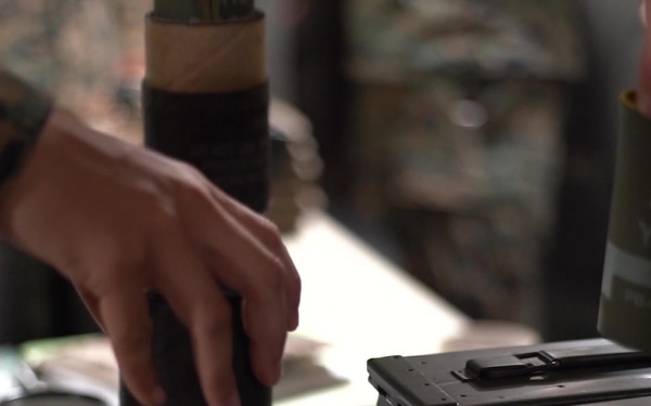 BLT 1/4 Marines, Sailors receive ammunition prior to departing USS Somerset