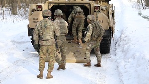 Stallions Bravo Company and Lithuanian Volunteer Forces conduct Force on Force Exercise