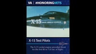 #HonoringVets: X-15 Test Pilots