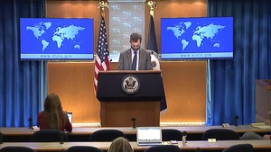 Spokesperson Ned Price leads the Department Press Briefing, at the Department of State